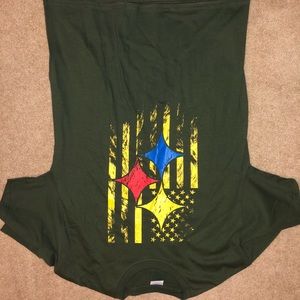 Army Green Pittsburgh Steelers American T-shirt